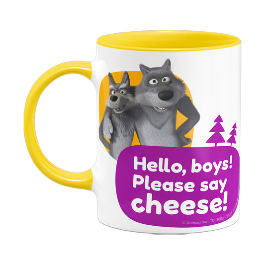 Hello Boys! Wolves Coloured Insert Mug