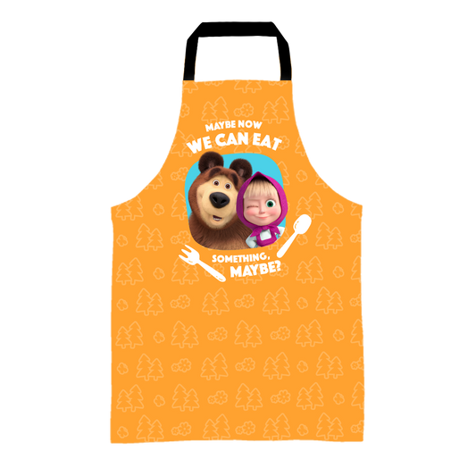 Masha and the Bear - We can eat - Yellow Kids Apron