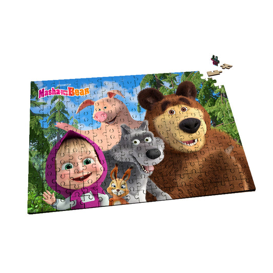 Masha and Friends 220pc wooden jigsaw puzzle