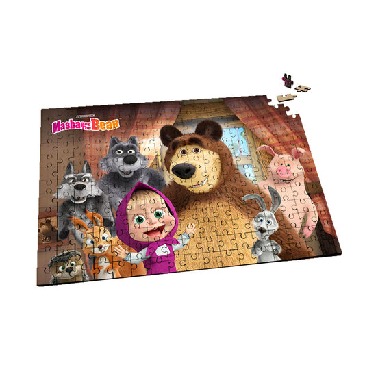 Masha and Friends Together 220pc wooden jigsaw puzzle